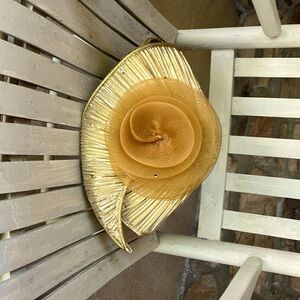 Beautiful gold, Sylvia vintage hat
